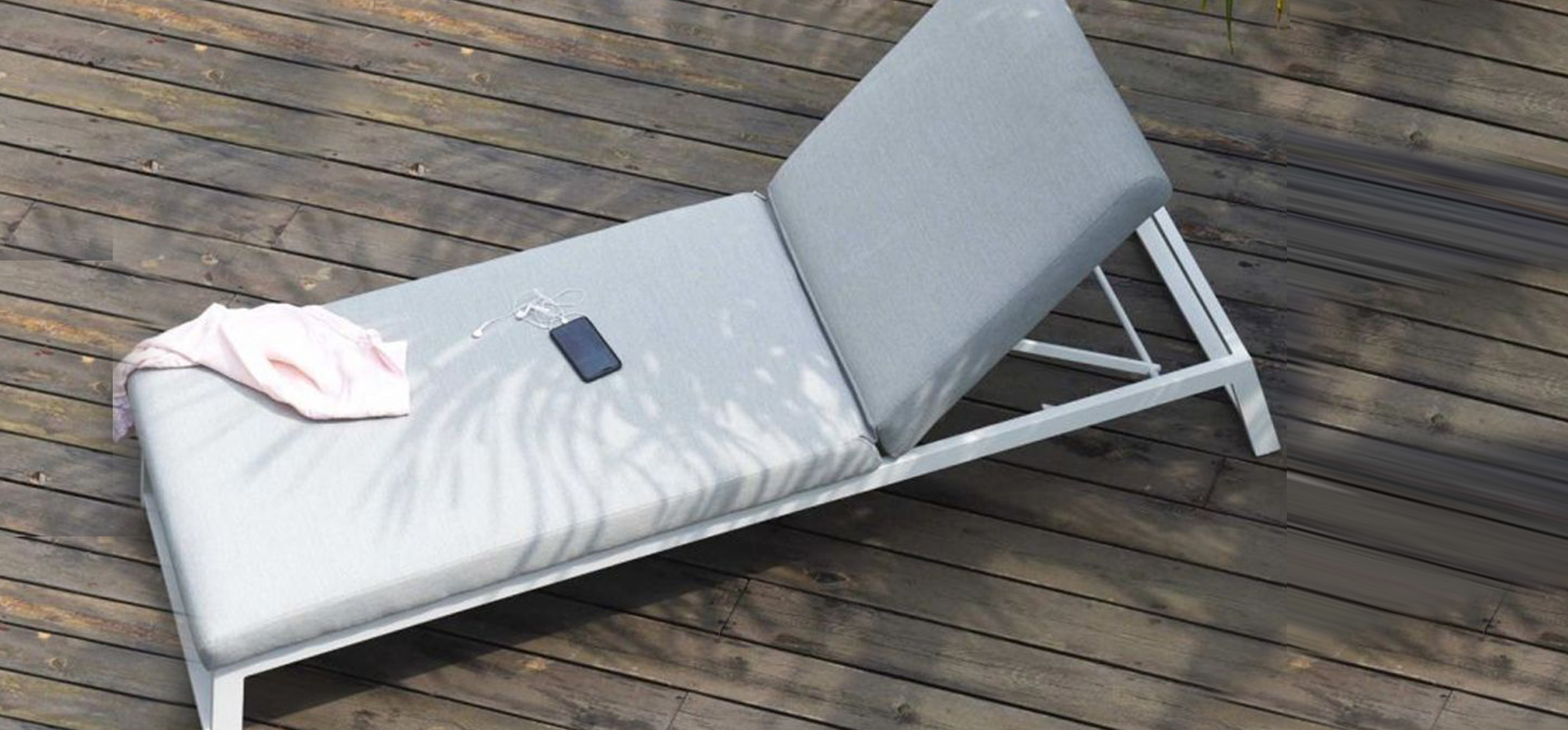 Maze Outdoor Fabric - Allure Sun Lounger