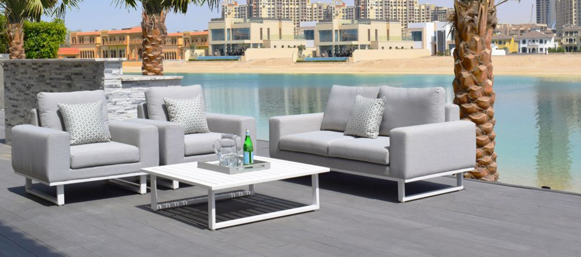 Maze Outdoor Fabric- Ethos Sofa Set