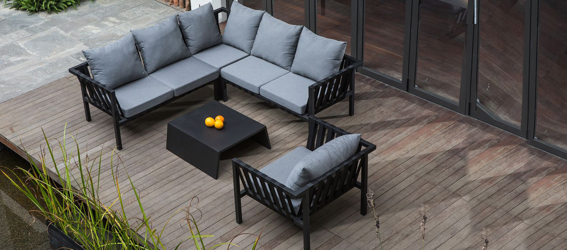 Maze Outdoor Fabric - Flex Sofa Set