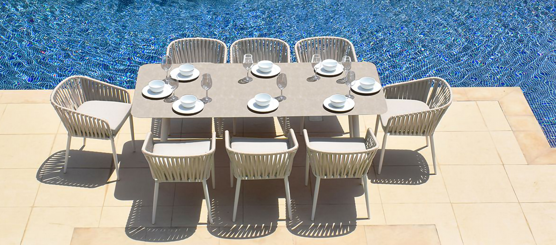 Maze Rattan - Marina Rope Weave 8 Seat Dining Set
