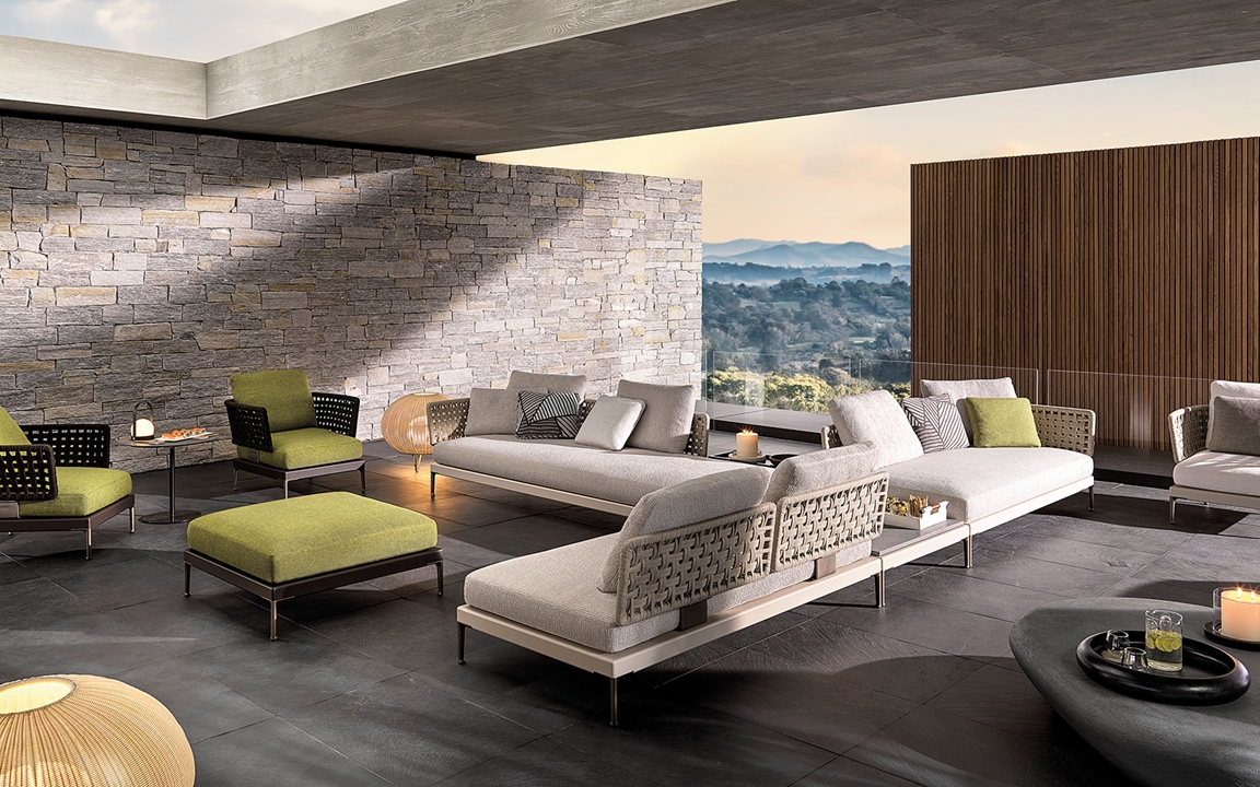 SOFA NGOÀI TRỜI NHỰA GIẢ MÂY QDMI04