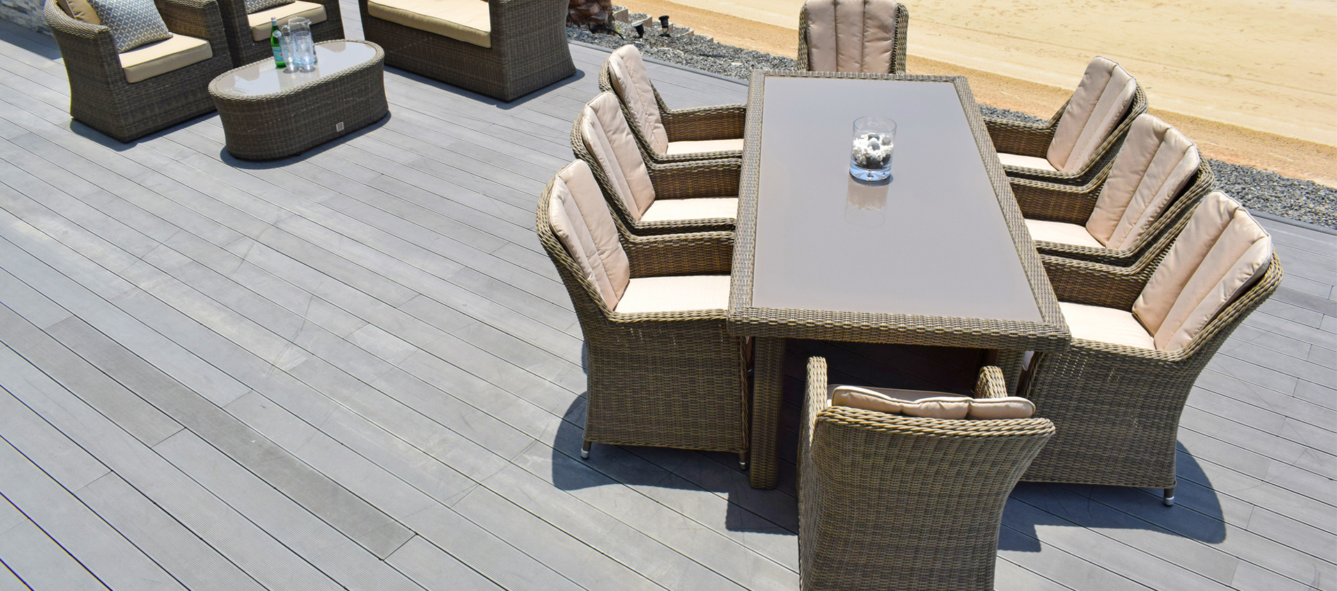 Maze Rattan - Winchester 8 Seat Rectangle Dining Set